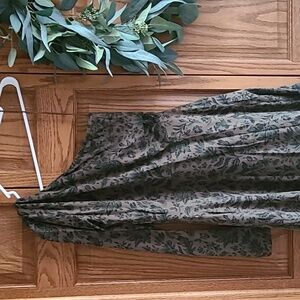 Pact Organic Cotton One Shoulder Dress Monstera